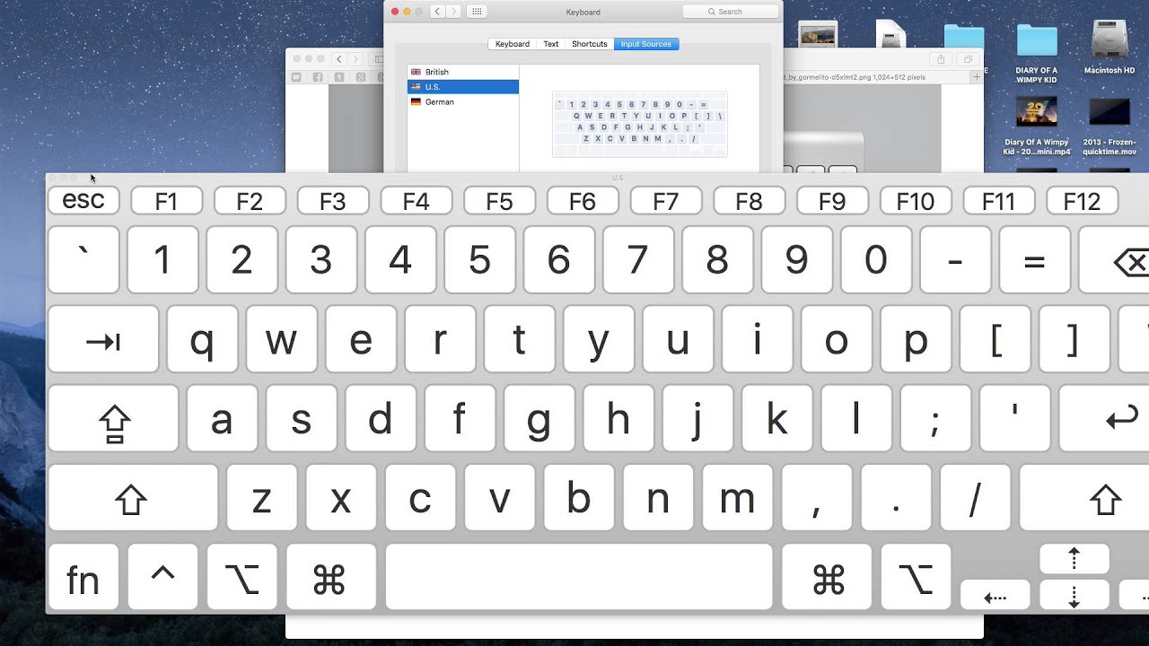 mac on screen keyboard for windows